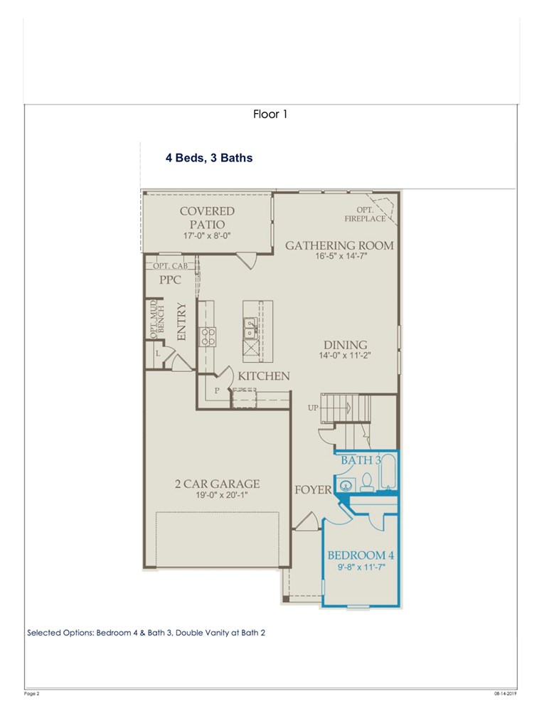 15911 Cessida Street Austin, TX 78728 - Photo 2 of 22 Upgraded plan options downstairs include full bed and bath, covered patio and a built in desk with granite counters at kitchen area.