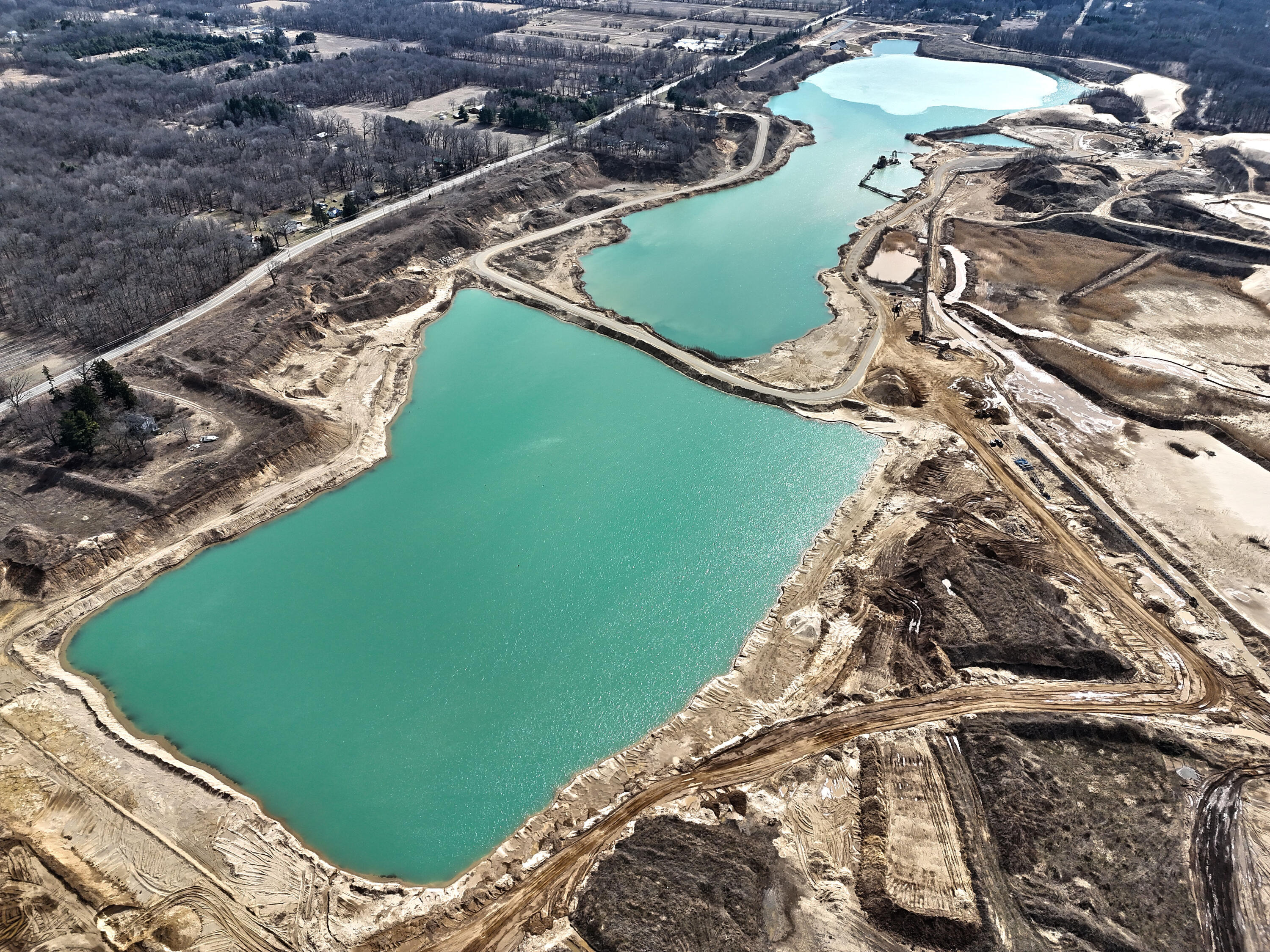 Vl Barron Lake Road Niles, MI 49120 - Photo 8 of 15 Aerial of Moose Lake