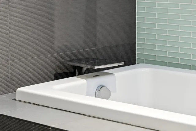 a view of potted plants and large tree