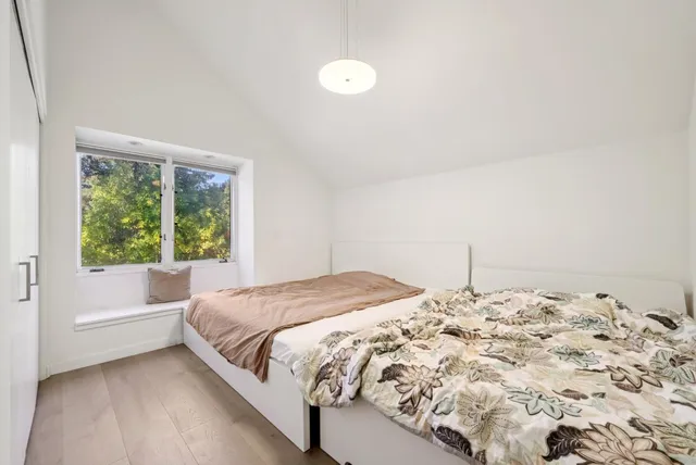 a view of backyard of house