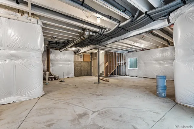 a view of under construction room and staircase