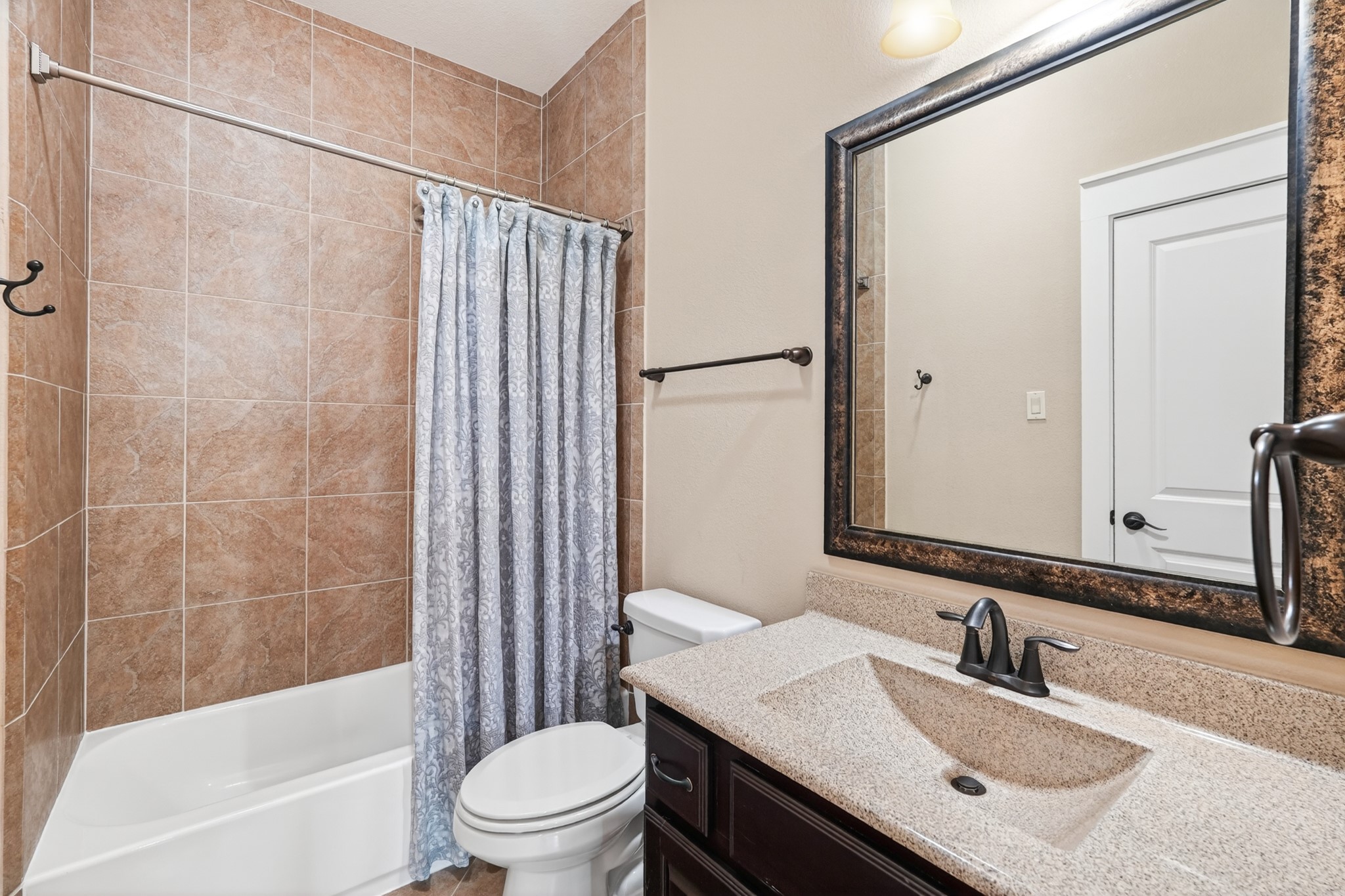 27 Hedgedale Way Spring, TX 77389 - Photo 32 of 49 a bathroom with a sink toilet and shower