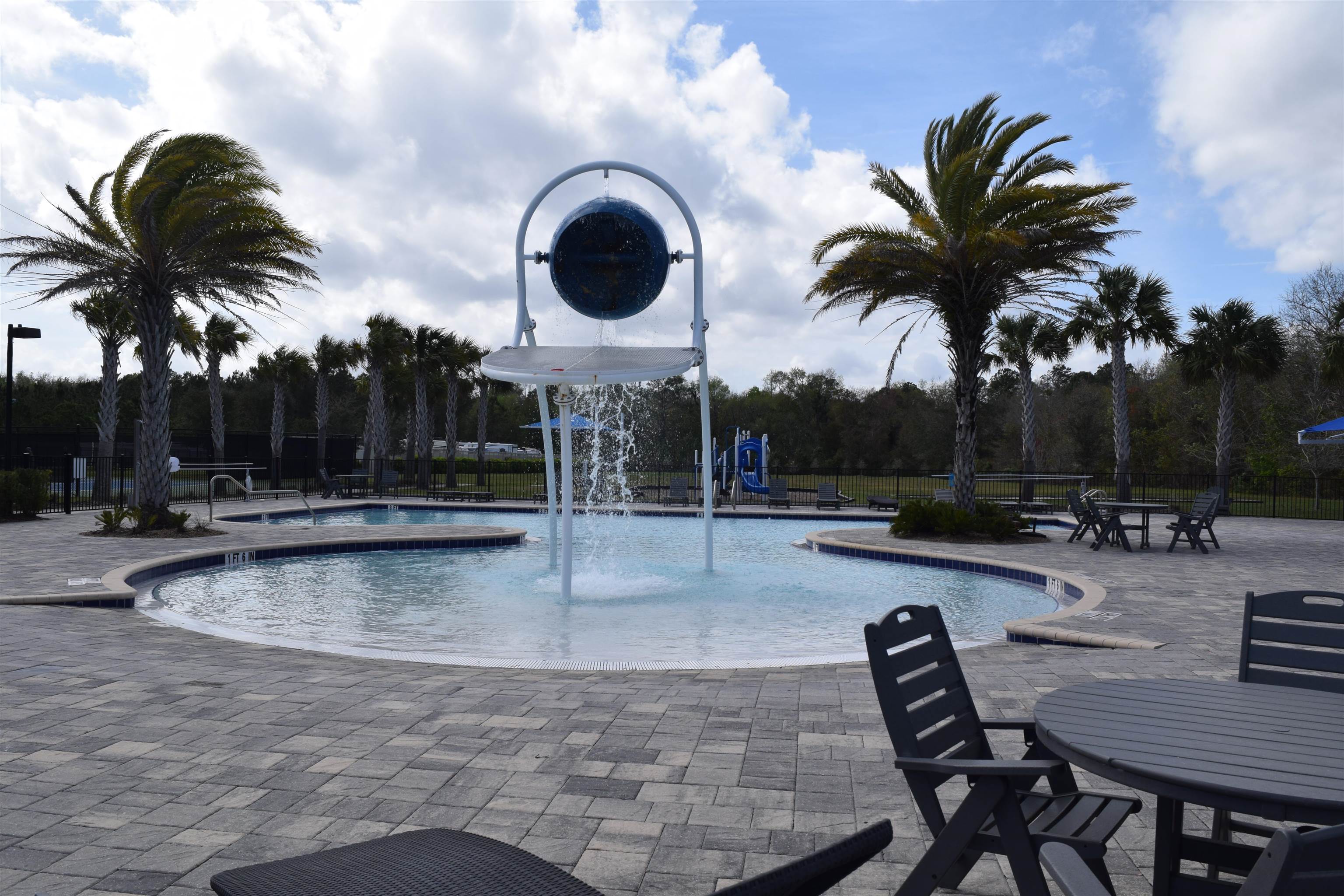 55 Lansing Court St. Augustine, FL 32092 - Photo 38 of 42 a view of swimming pool with sitting area and slide