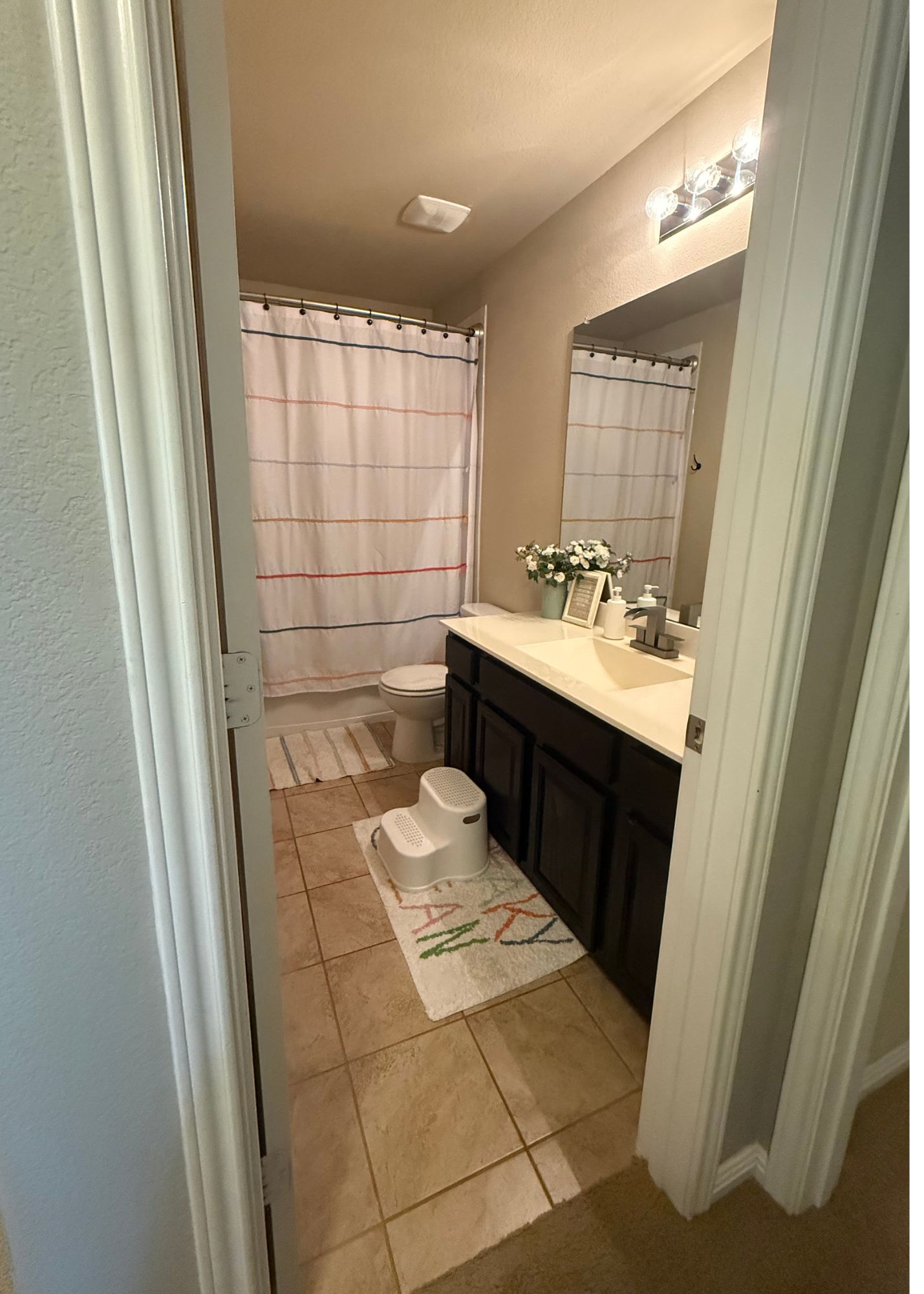 1529 Hamiltons Way Leander, TX 78641 - Photo 14 of 15 a bathroom with a sink a toilet and shower