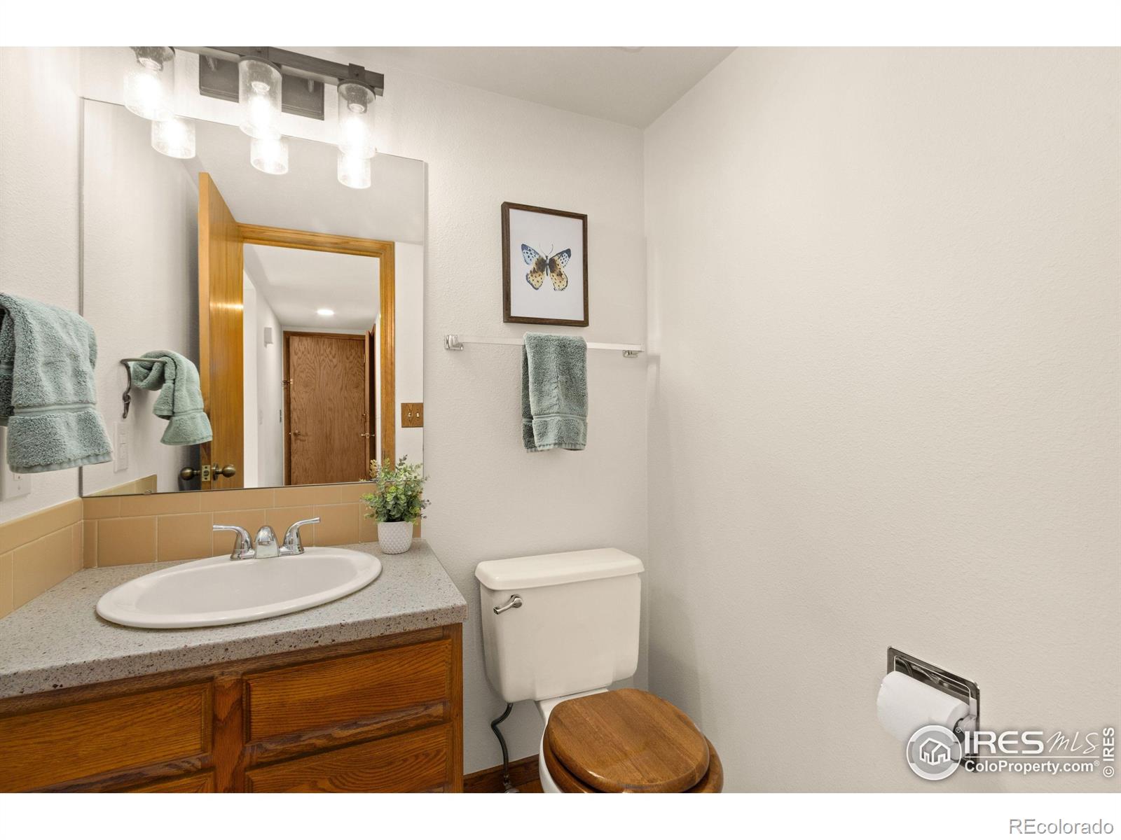 3367 Dudley Way Fort Collins, CO 80526 - Photo 11 of 29 a bathroom with a sink toilet and mirror