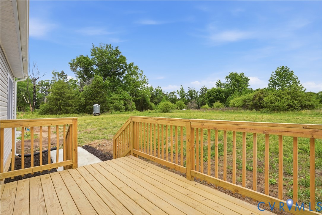 7839 King William Road Aylett, VA 23009 - Photo 32 of 38 a view of balcony with wooden floor and fence