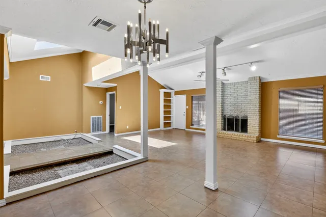 a view of hall with living room