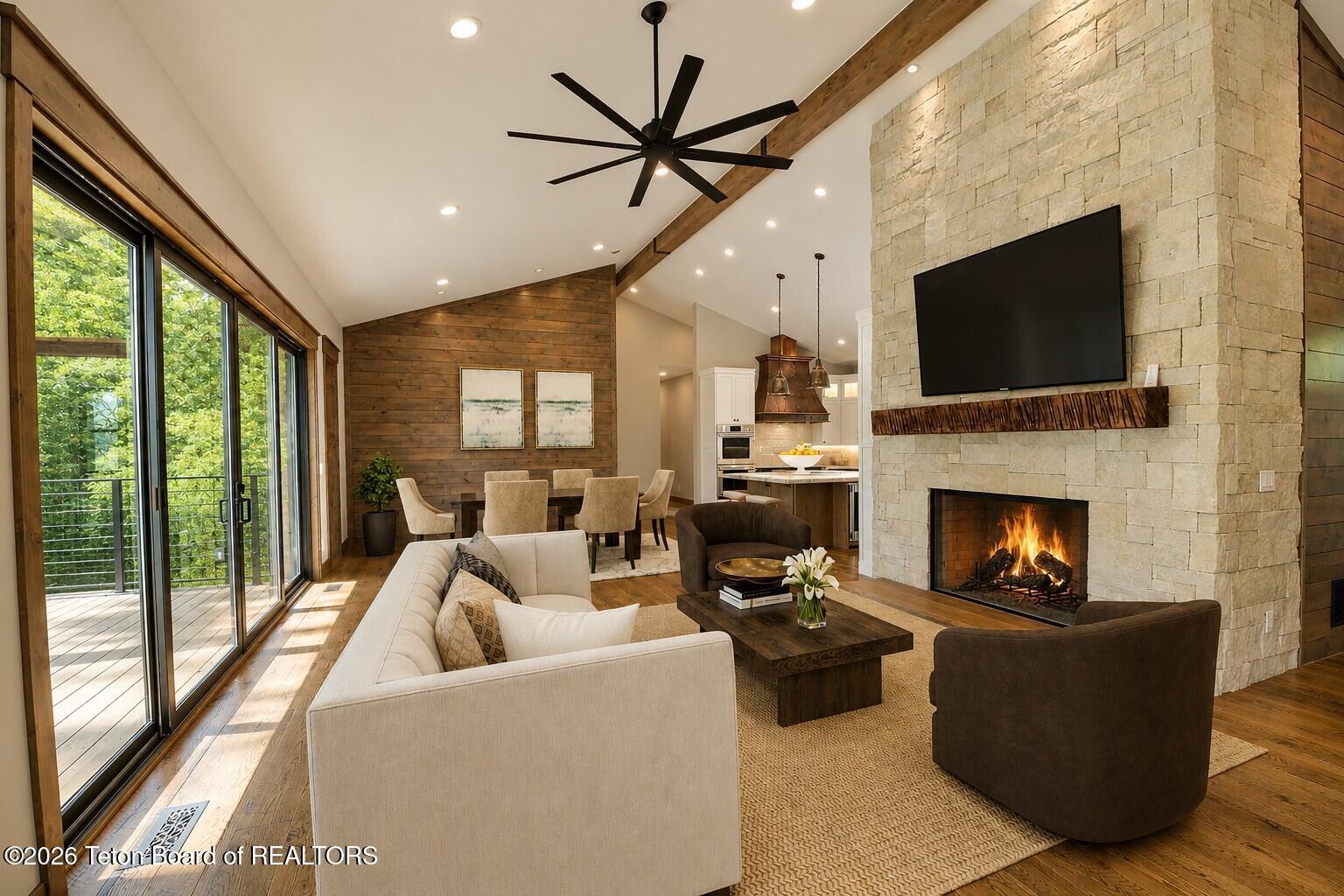 5727 Forest Ridge Road Victor, ID 83455 - Photo 11 of 80 Great Room Virtual Staging 3