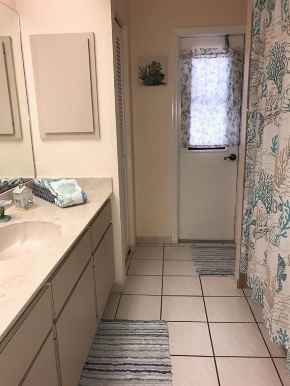 7160 Carlsbad Terrace Englewood, FL 34224 - Photo 15 of 19 a bathroom with a sink a shower and a mirror