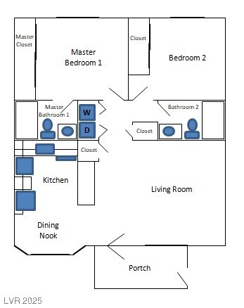 8410 Eldora Avenue, Unit 2020 Las Vegas, NV 89117 - Photo 10 of 10 Floor plan