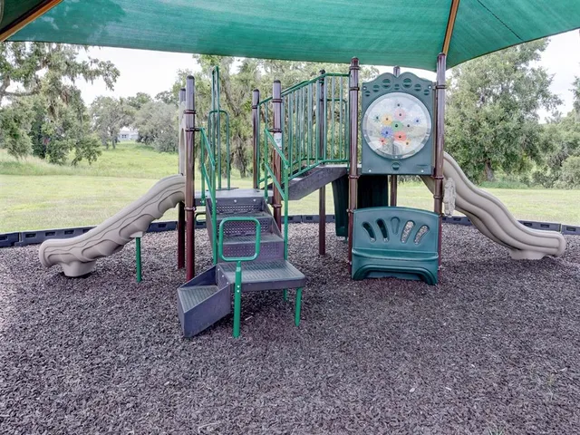 a view of a bench in a garden