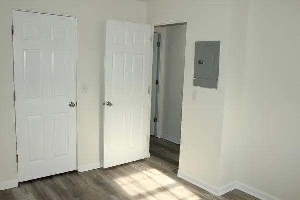 a view of an empty room