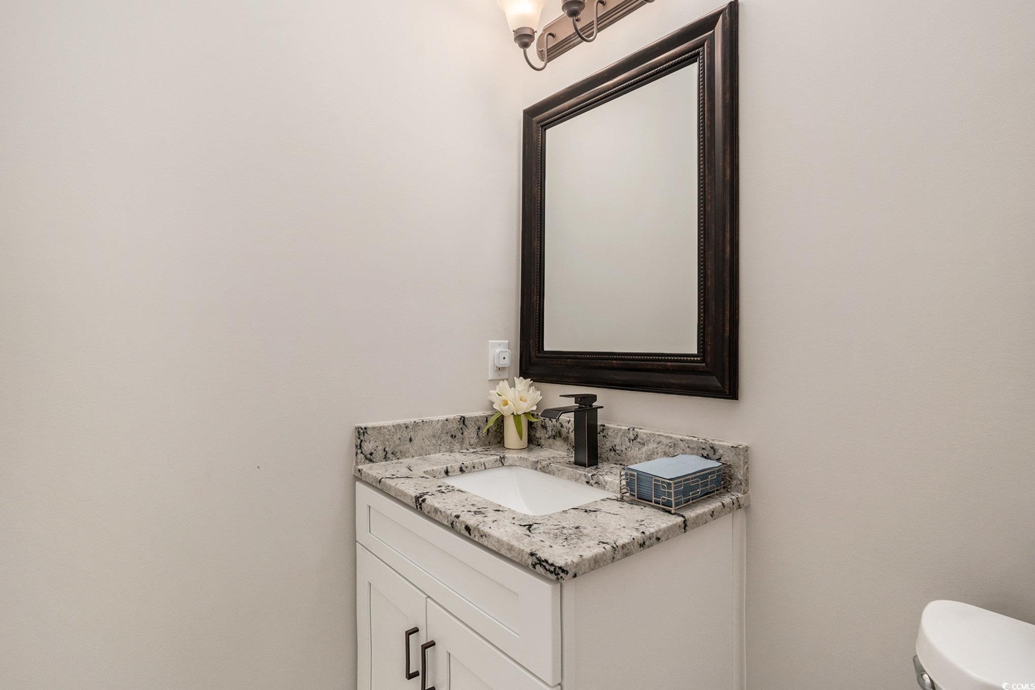 1009 Dowitcher Drive Conway, SC 29526 - Photo 24 of 40 Half bathroom with vanity and toilet
