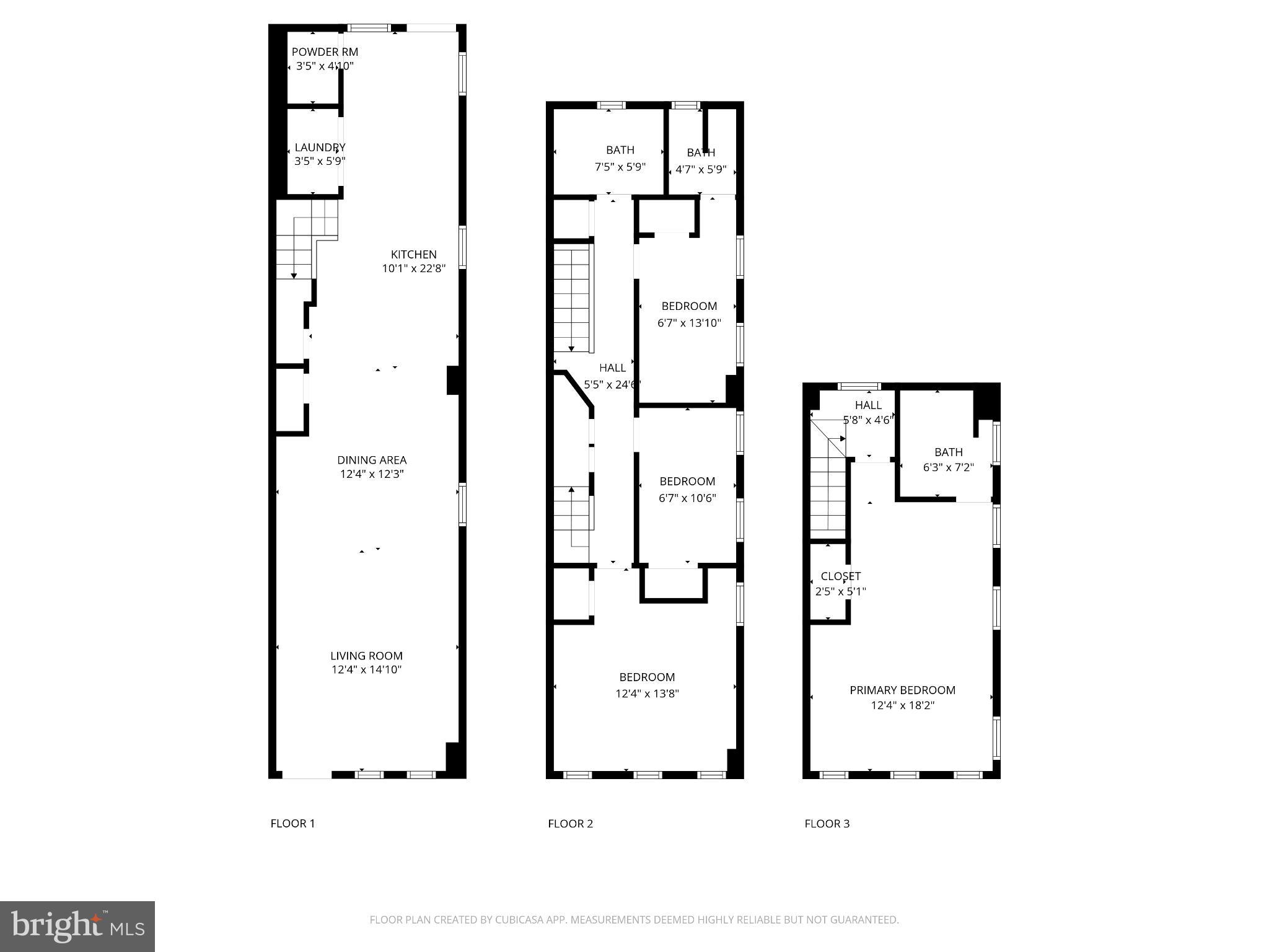 1102 Carroll Street Baltimore, MD 21230 - Photo 38 of 52 Stylish multi-level home layout blueprint.