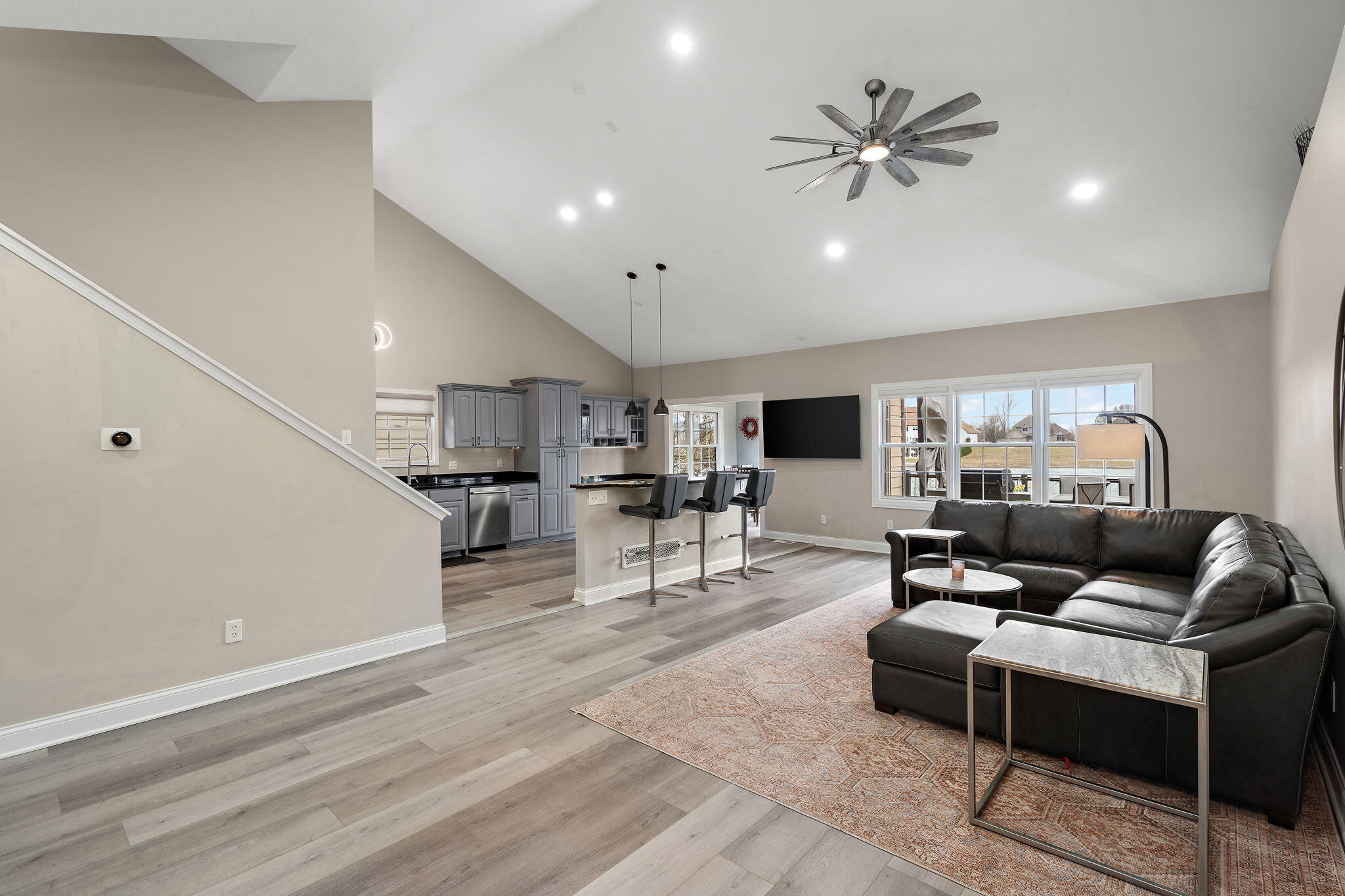 8331 Doubletree Drive North Crown Point, IN 46307 - Photo 9 of 49 a living room with furniture and view of kitchen