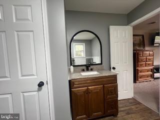 11064 Demarr Road White Plains, MD 20695 - Photo 93 of 98 a bathroom with a double vanity sink and a mirror