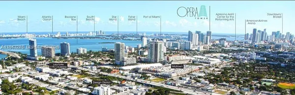 a view of a city with tall buildings