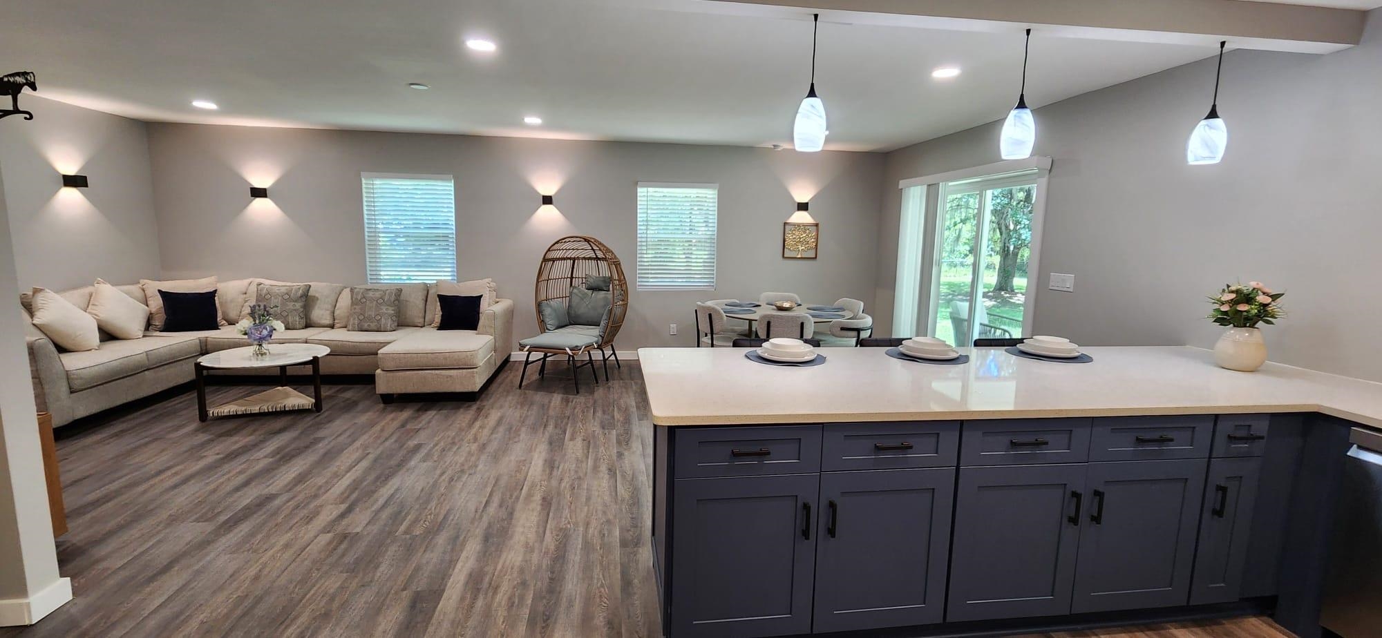 5200 Choctaw Street St. Augustine, FL 32092 - Photo 29 of 29 a living room with lots of furniture and a wooden floor
