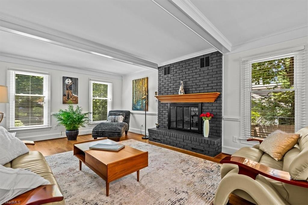 1608 Fox Hollow Road Greensboro, NC 27410 - Photo 12 of 44 Gas fireplace