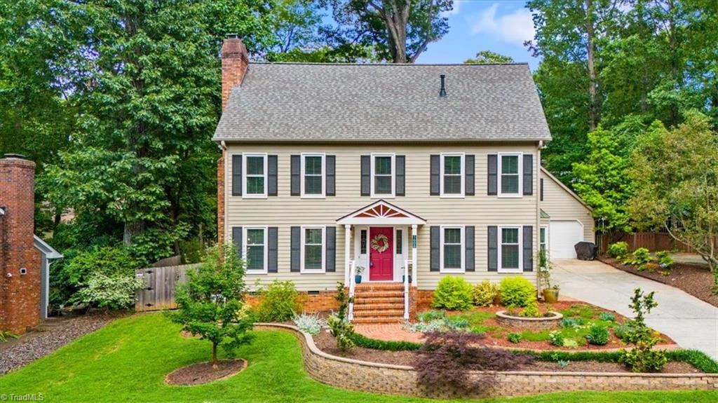1608 Fox Hollow Road Greensboro, NC 27410 - Photo 2 of 44 Portico at front door