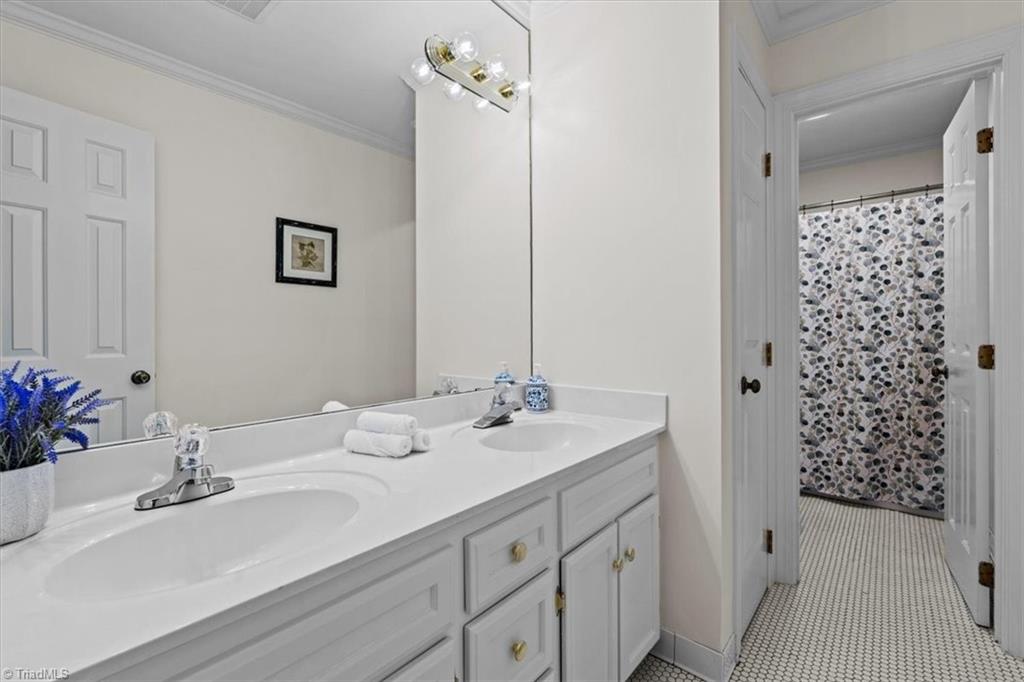 1608 Fox Hollow Road Greensboro, NC 27410 - Photo 23 of 44 2nd Floor--Full Guest Bathroom with shower/tub combination