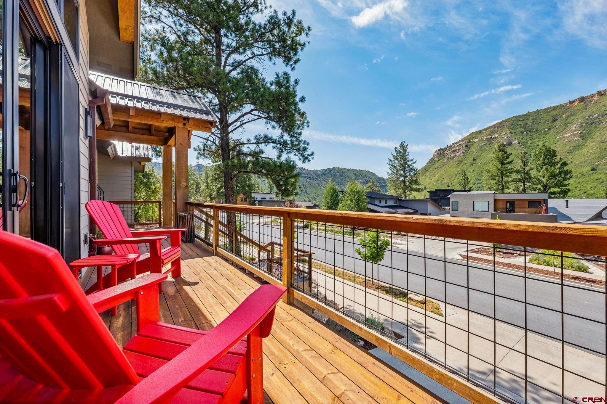 1022 Twin Buttes Avenue Durango, CO 81301 - Photo 39 of 45 a view of a balcony with wooden floor