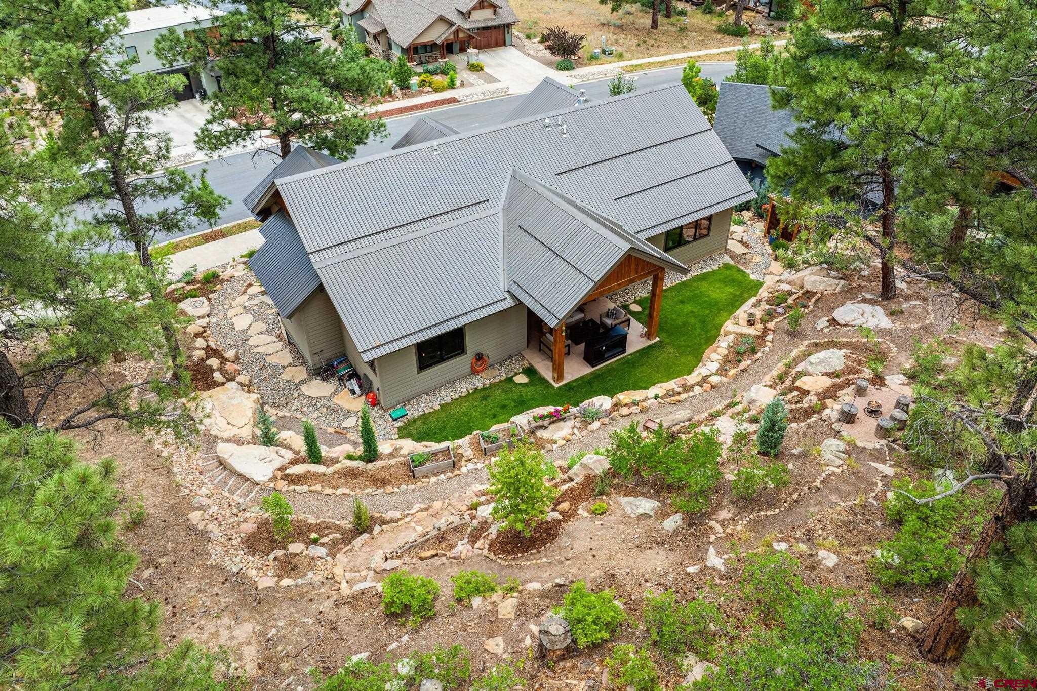 1022 Twin Buttes Avenue Durango, CO 81301 - Photo 45 of 45 an aerial view of a house with a yard