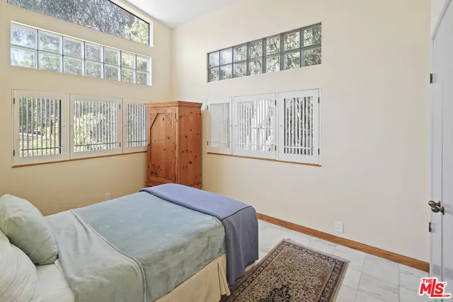 a view of a house with a large window