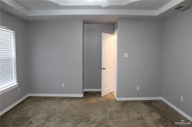 an empty room with window