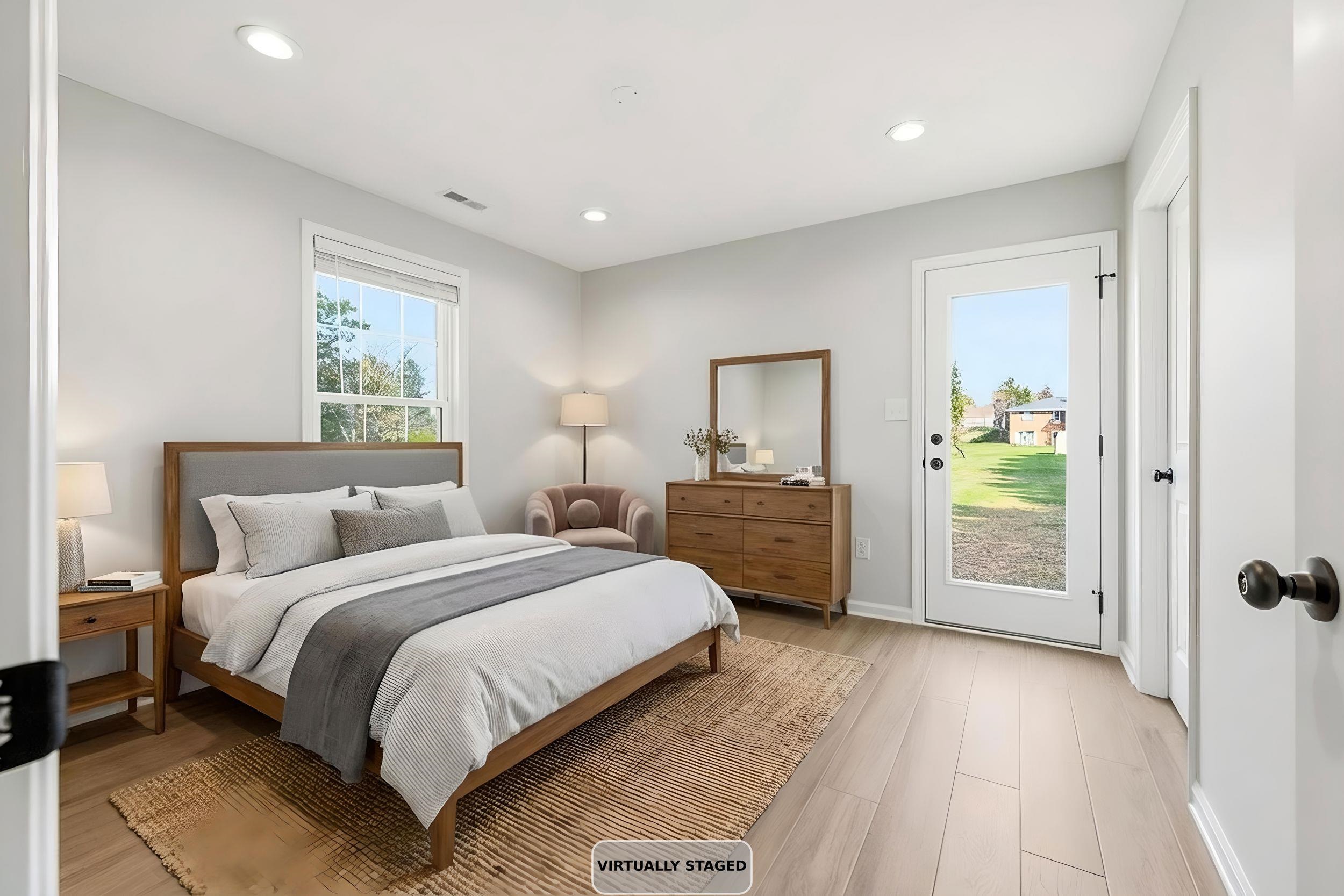 223 Fairview Road Luray, VA 22835 - Photo 30 of 63 a bedroom with a bed and a view of bathroom