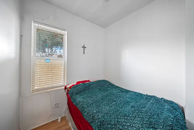 a workspace room with a window