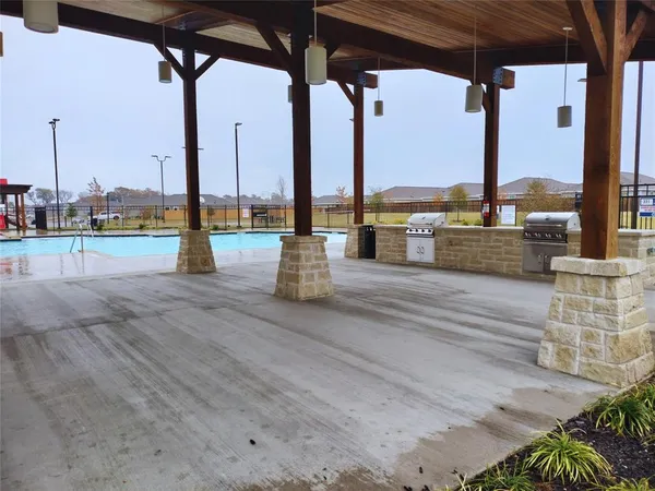 an empty room with an ocean view