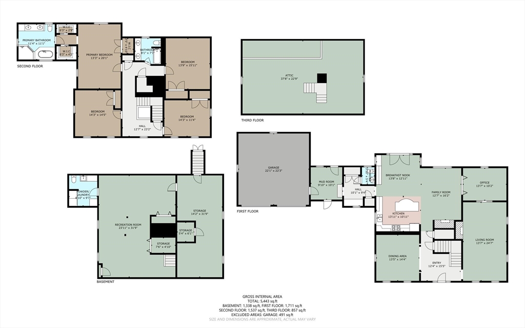 43 Old Pickard Road Concord, MA 01742 - Photo 27 of 27 a picture of a floor plan