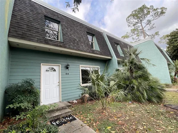 a front view of a house