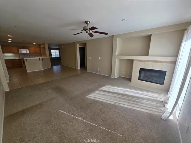 a view of a livingroom with a fireplace