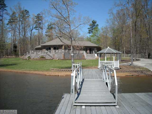 191 Roehm Landing Denton, NC 27239 - Photo 2 of 12 Exterior Back. Lakeside w/ pier/floater