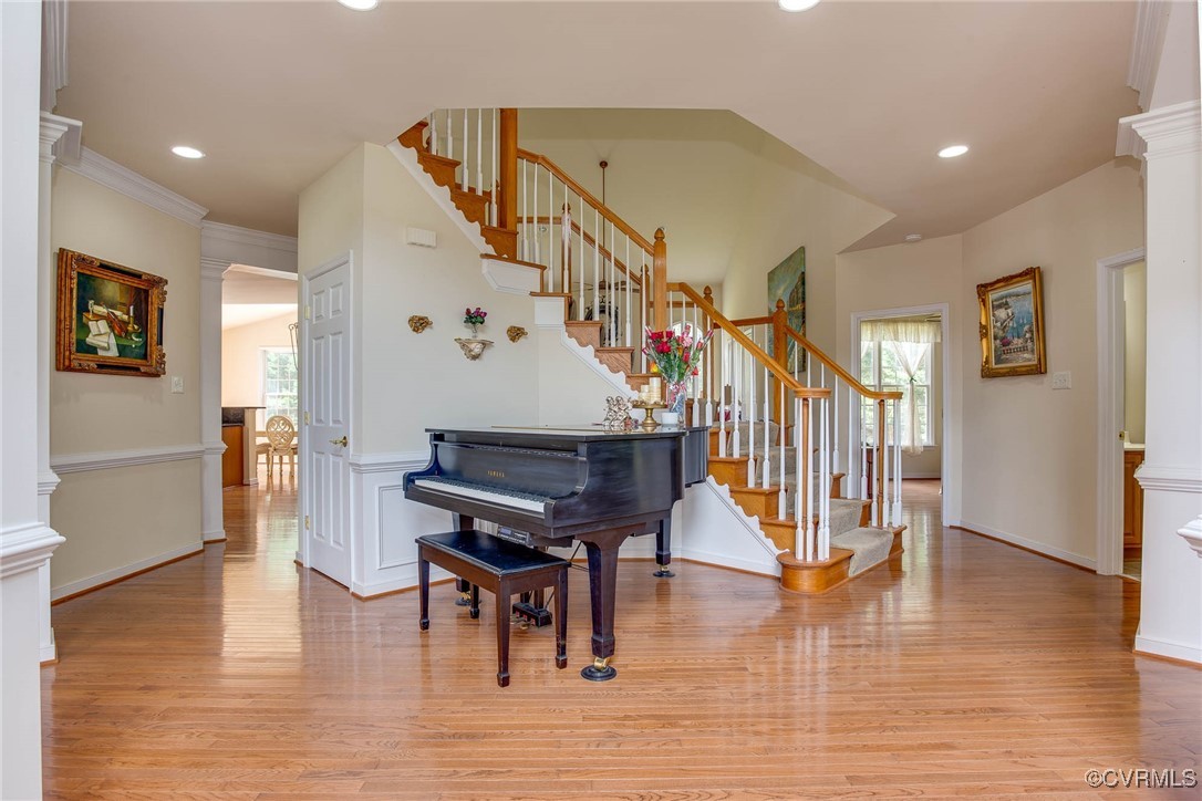 1306 Bach Terrace Midlothian, VA 23114 - Photo 4 of 50 a view of entryway and hall with wooden floor