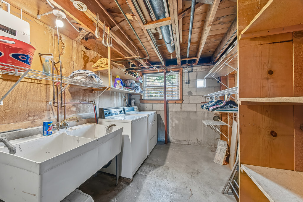 178 West Normandy Drive Chicago Heights, IL 60411 - Photo 17 of 19 a view of a storage & utility room with two washing machine