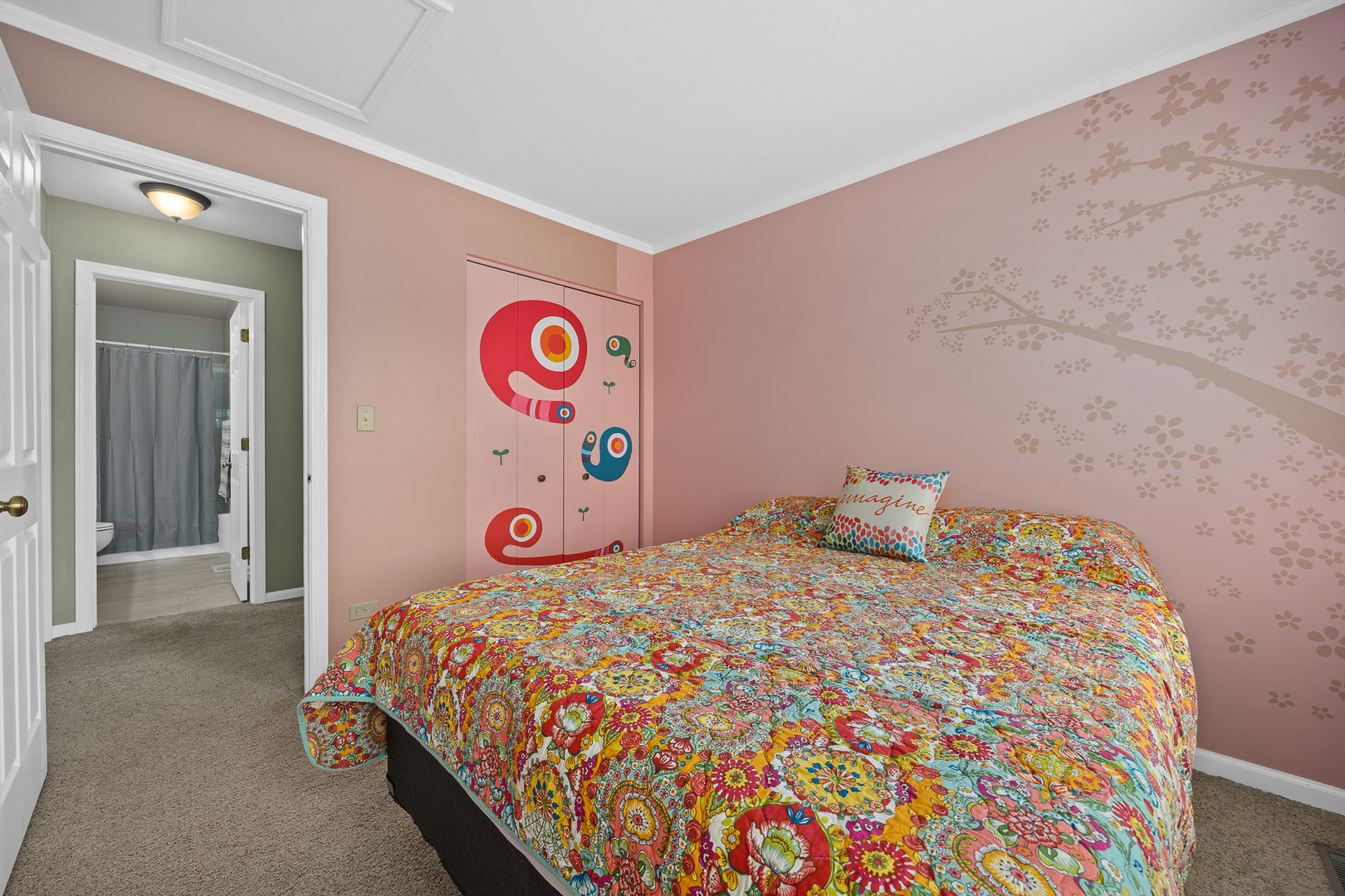 2 Buckboard Court Bolingbrook, IL 60490 - Photo 26 of 33 a bedroom with a bed and a lamp on a dresser