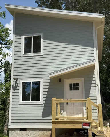 a view of a house with a balcony