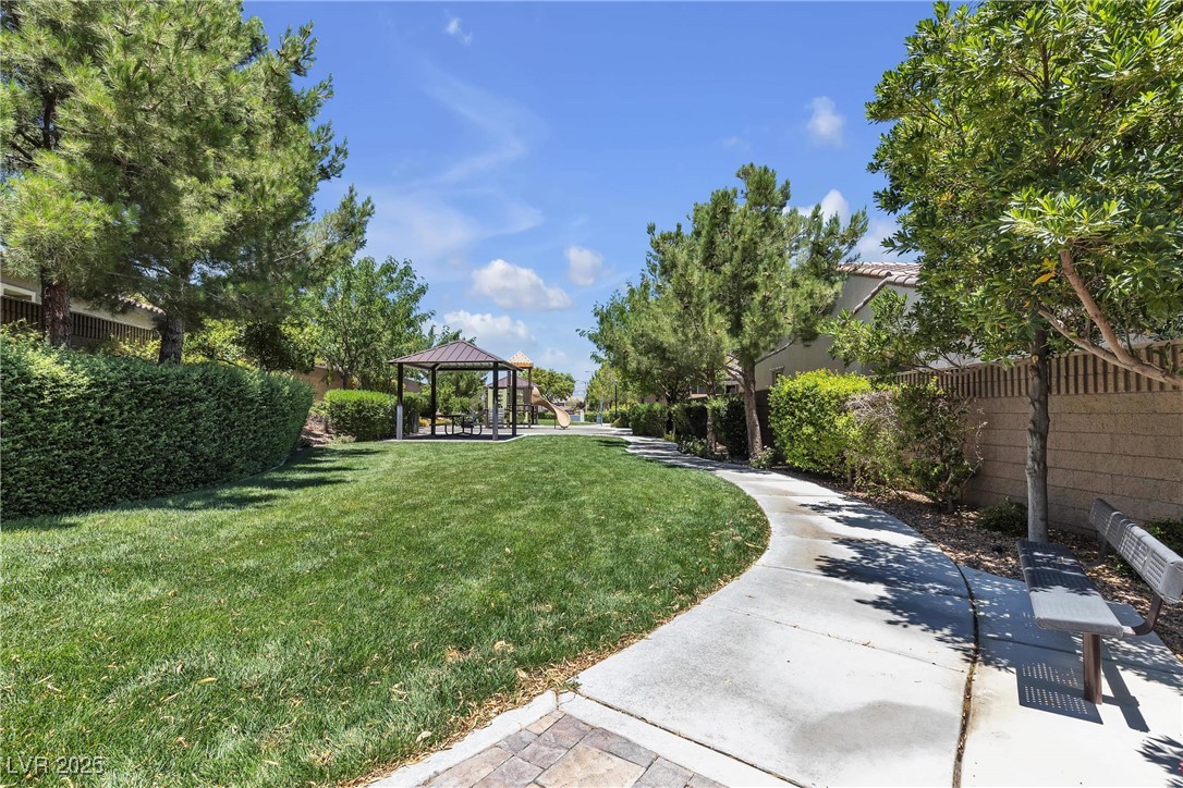 9950 Coyote Echo Court Las Vegas, NV 89166 - Photo 54 of 71 View of home's community featuring a gazebo and a patio