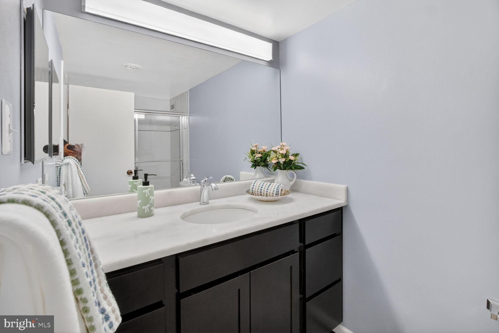 5225 Pooks Hill Road, Unit 1301N Bethesda, MD 20814 - Photo 14 of 26 a dining room with a sink and chairs