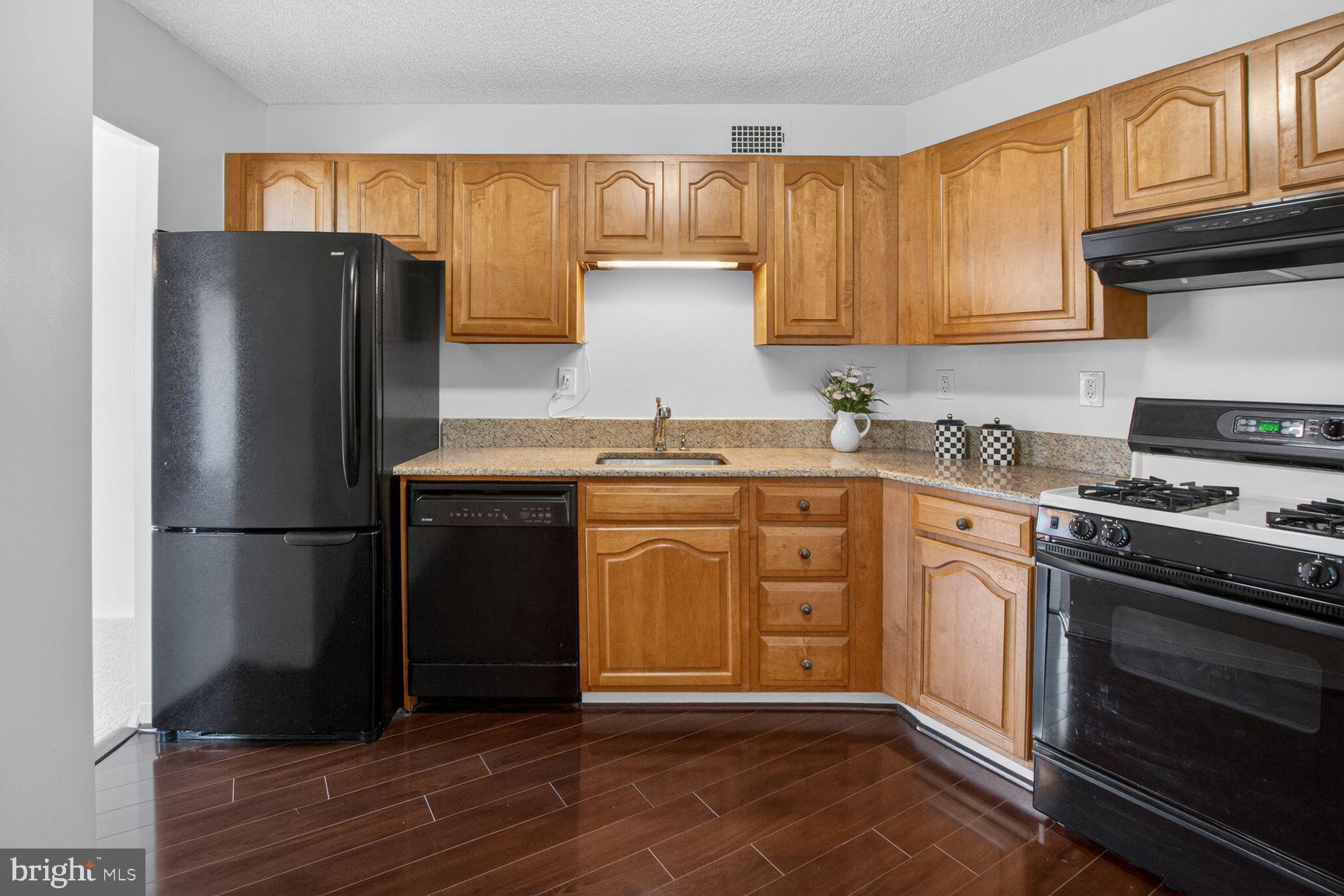 5225 Pooks Hill Road, Unit 1301N Bethesda, MD 20814 - Photo 10 of 26 a kitchen with granite countertop a refrigerator stove and sink