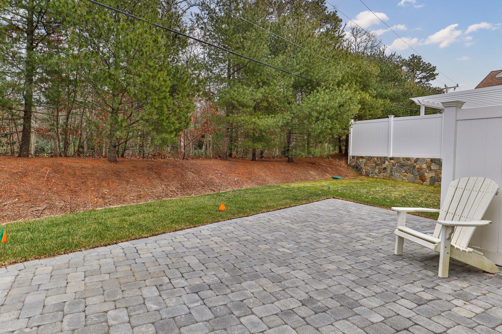 11 Azalea Lane Mashpee, MA 02649 - Photo 23 of 41 a view of backyard with outdoor seating and green space
