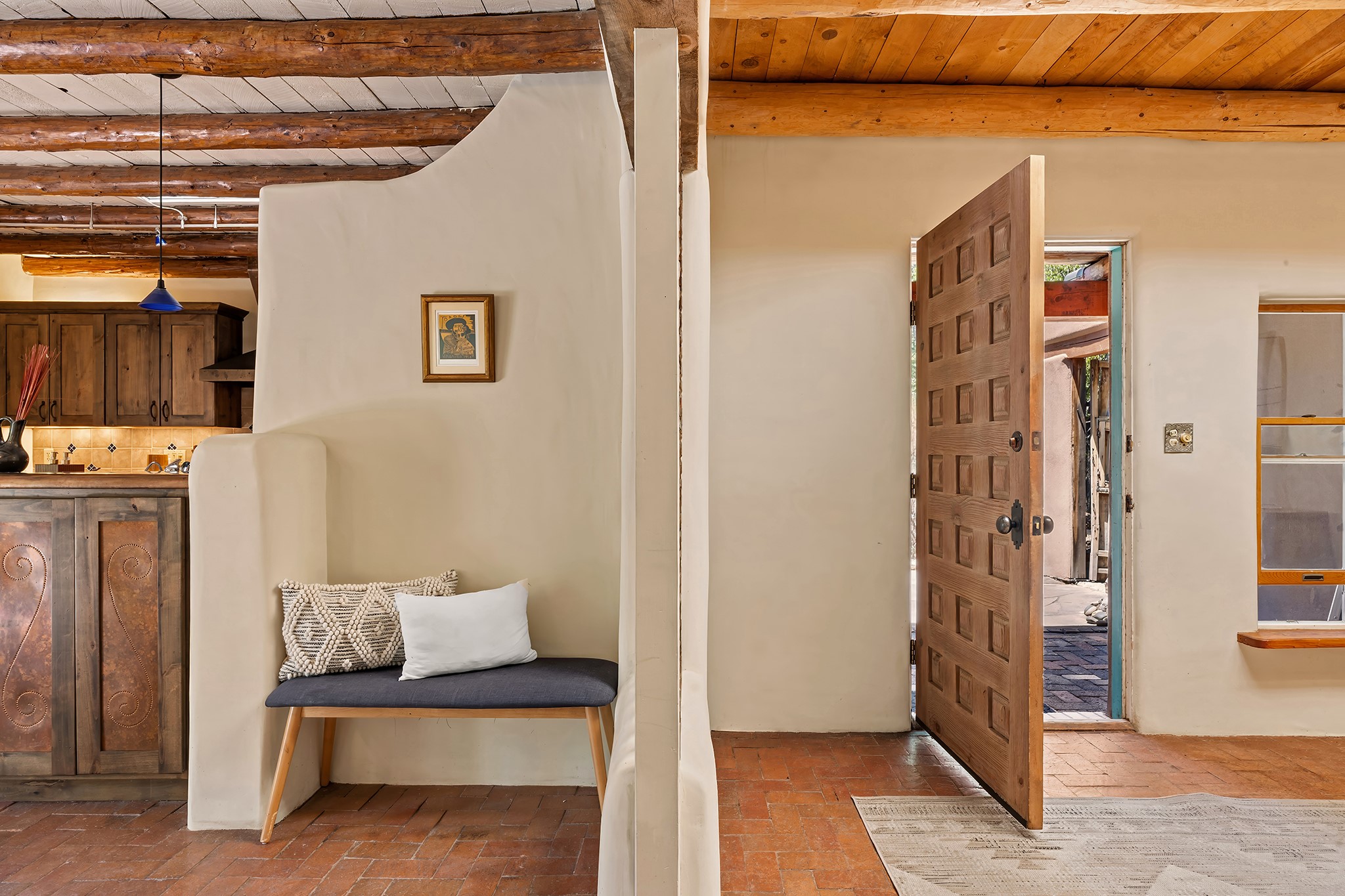 187 Tesuque Village Road Santa Fe, NM 87506 - Photo 5 of 42 Entry room/dining room