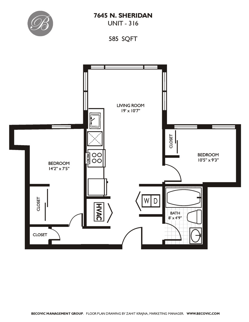 7645 North Sheridan Road, Unit 216 Chicago, IL 60626 - Photo 9 of 14 a black and white photo of a book