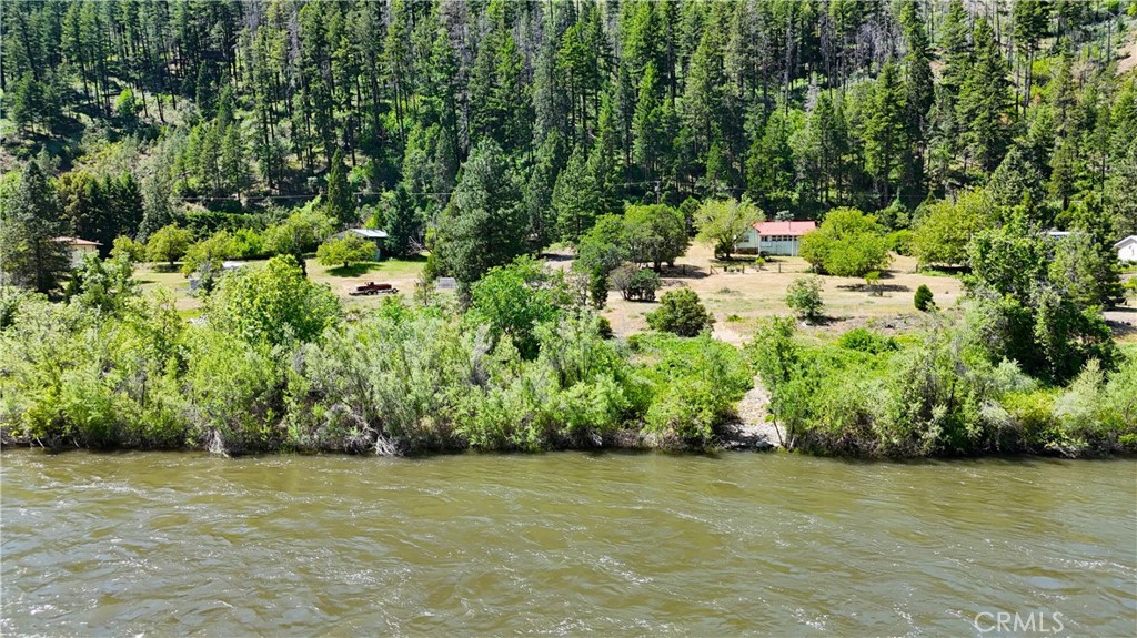 38703 Highway 96 Klamath River, CA 96050 - Photo 2 of 37 a view of a garden with a bench