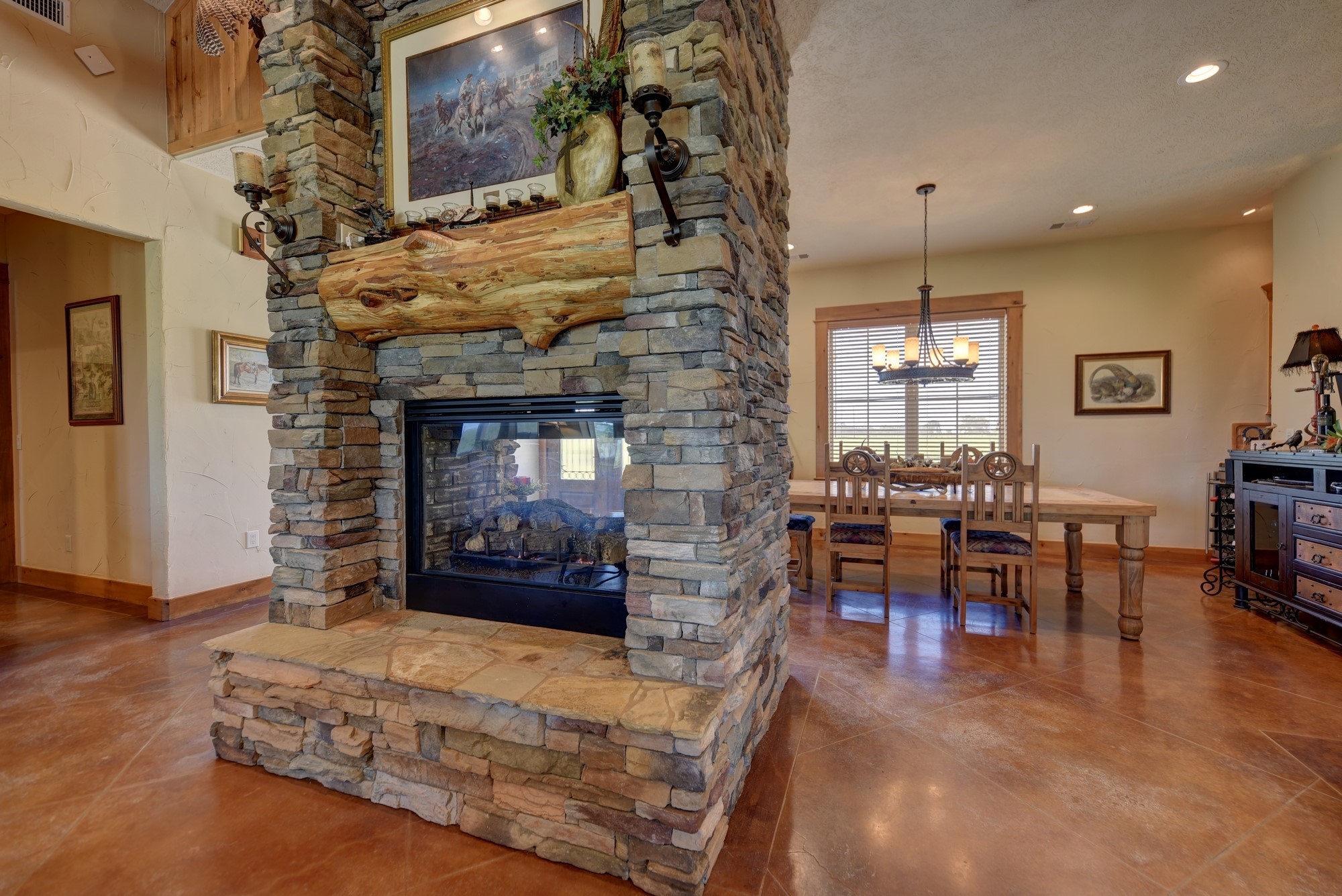 41968 Kelley Road Hempstead, TX 77445 - Photo 7 of 50 Stone fireplace