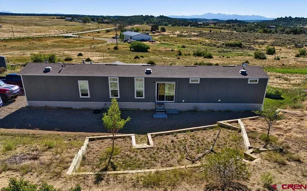 a view of a terrace with a ocean view