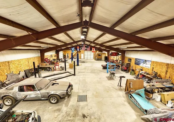 a view of a bike garage